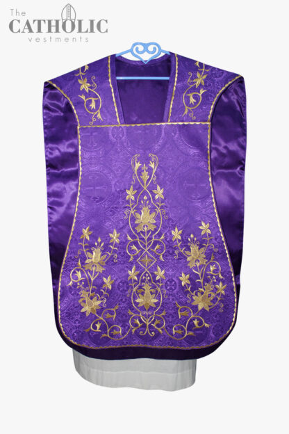 Fiddleback Chasuble & Mass Set - Violet