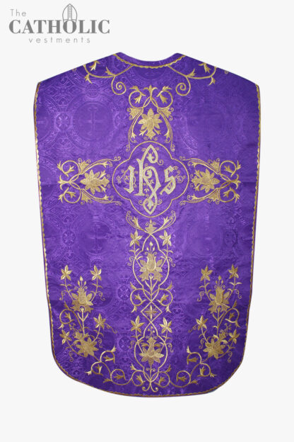 Fiddleback Chasuble & Mass Set - Violet - Image 2