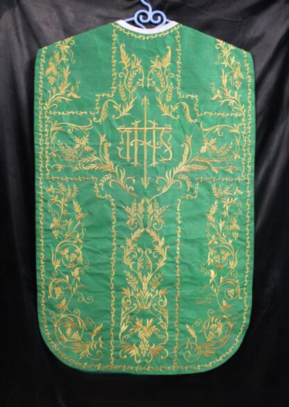 Fiddleback Chasuble & Mass Set - Green - Image 2
