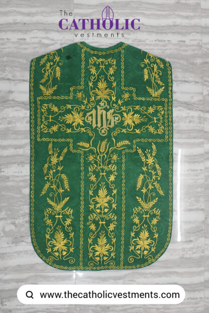 Fiddleback Chasuble & Mass Set - Green - Image 2